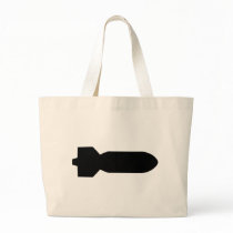black bomb icon canvas bags