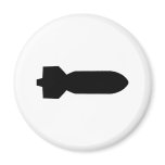 black bomb icon magnet