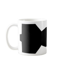 black bomb icon coffee mug