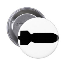 black bomb icon pinback button