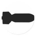 black bomb icon stickers