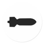 black bomb icon sticker