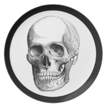 Black Border Skull plates