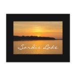 Black Bordered Sardis Lake Sunset Postcard
