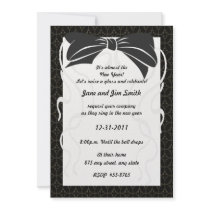 Black Bow New Year's Invitation