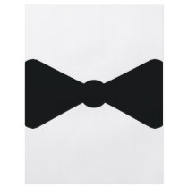 black bow tie icon personalized flyer