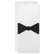 black bow tie icon rack cards