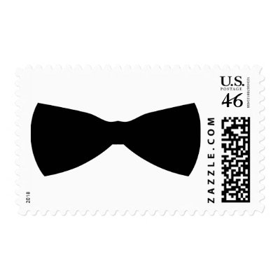 black bow tie postage