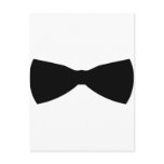 black bow tie post card