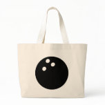 black bowling ball icon bag