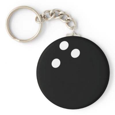 black bowling ball icon keychain by Tomaniac