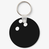 black bowling ball icon keychains