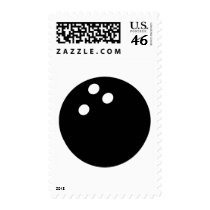 black bowling ball icon stamp