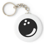 black bowling ball key chains