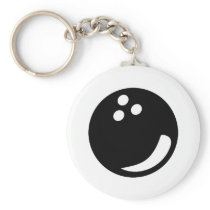 black bowling ball key chains