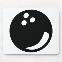 black bowling ball mouse mat