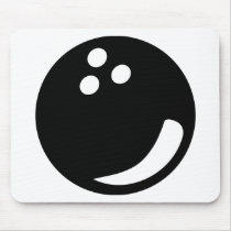 black bowling ball mouse mat
