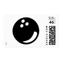 black bowling ball stamps