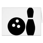 black bowling icon cards