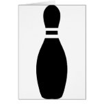 black bowling pin cards