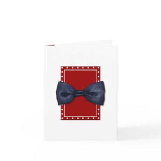 Black Bowtie Note Card card