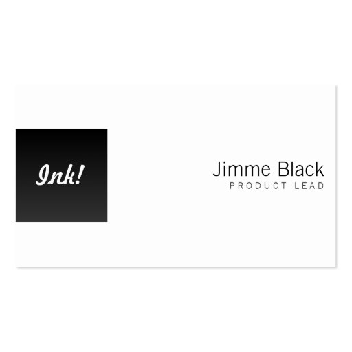 Black Box Left One Business Cards (front side)