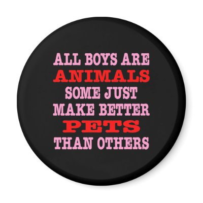 Black Boys Animals Better Pets Refrigerator Magnet by WhiteTiger_LLC