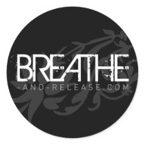 Black Breathe Sticker by breathe_and_release Black Breathe Sticker