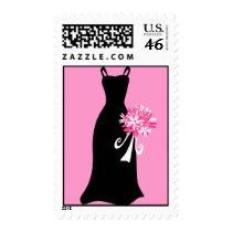 Black Bridesmaid Dress postage