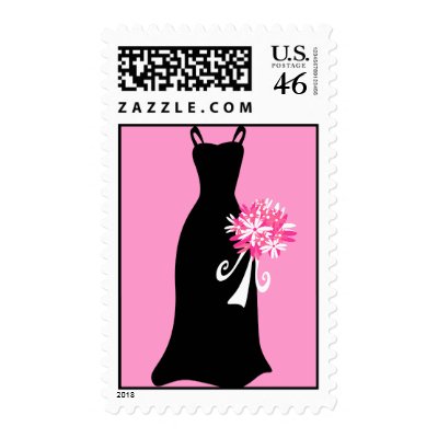 Black Bridesmaid Dress Postage by OccasionsByMadeleine