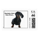Black & Brown Dachshund Stamps