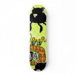 Black bubble monster 1 skate deck