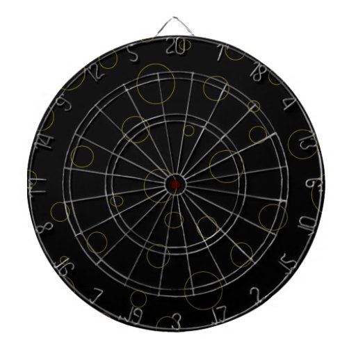 Black Bubbles Urban Modern Dart Board Zazzle