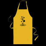 Black bubbles with blue reflection aprons