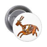Black Buck - rust Pinback Button