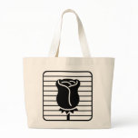 Black Bud Tote Bags
