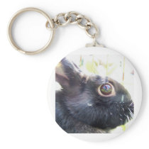 Black Bunny Key Ring keychains