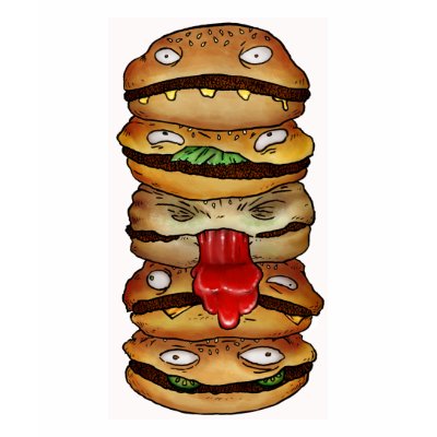 BLACK BURGER! T SHIRTS by AngerBurger