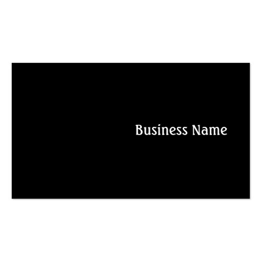 Black Business Card