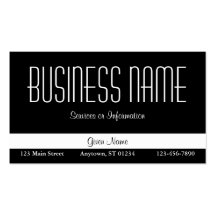 Black Business Card