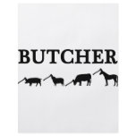 black butcher icon text flyer