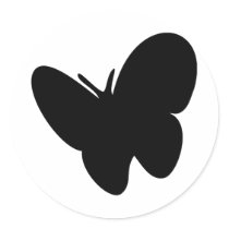 black butterfly - butterflies stickers
