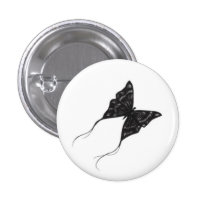 Black Butterfly Button buttons