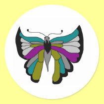 Black Butterfly by Wendy C. Allen stickers