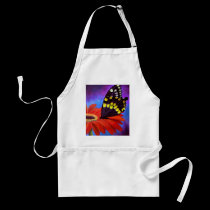 Black Butterfly Daisy Painting - Multi aprons by JUDERM Black Butterfly Daisy Painting - Multi aprons