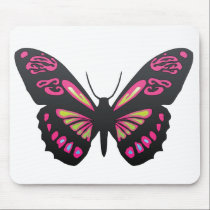 Black Butterfly mousepads by webunicorn Black Butterfly mousepads