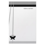 Black Butterfly Personalized Stationery