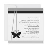 Black Butterfly Wedding Invite