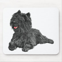 Black Cairn Terrier Mouse Pad