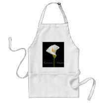 Black Cala Lily aprons